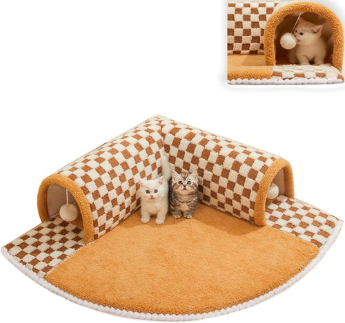 2-in-1 Cat Tunnel & Mat