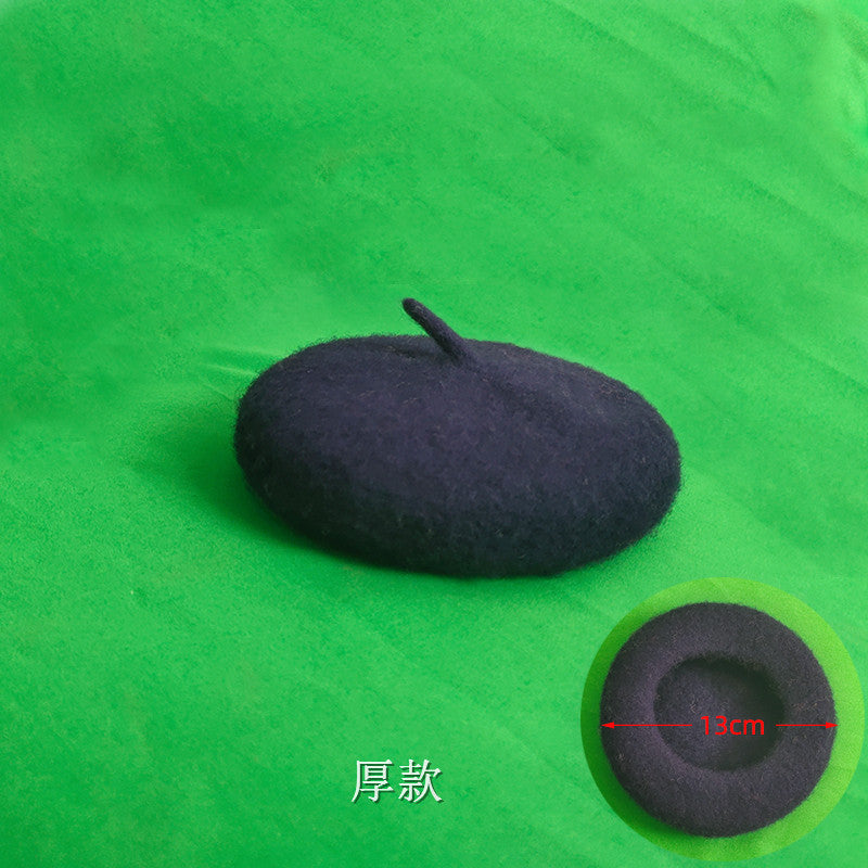 Ins Style Wool Beret for Pets - Dog and Cat Accessory