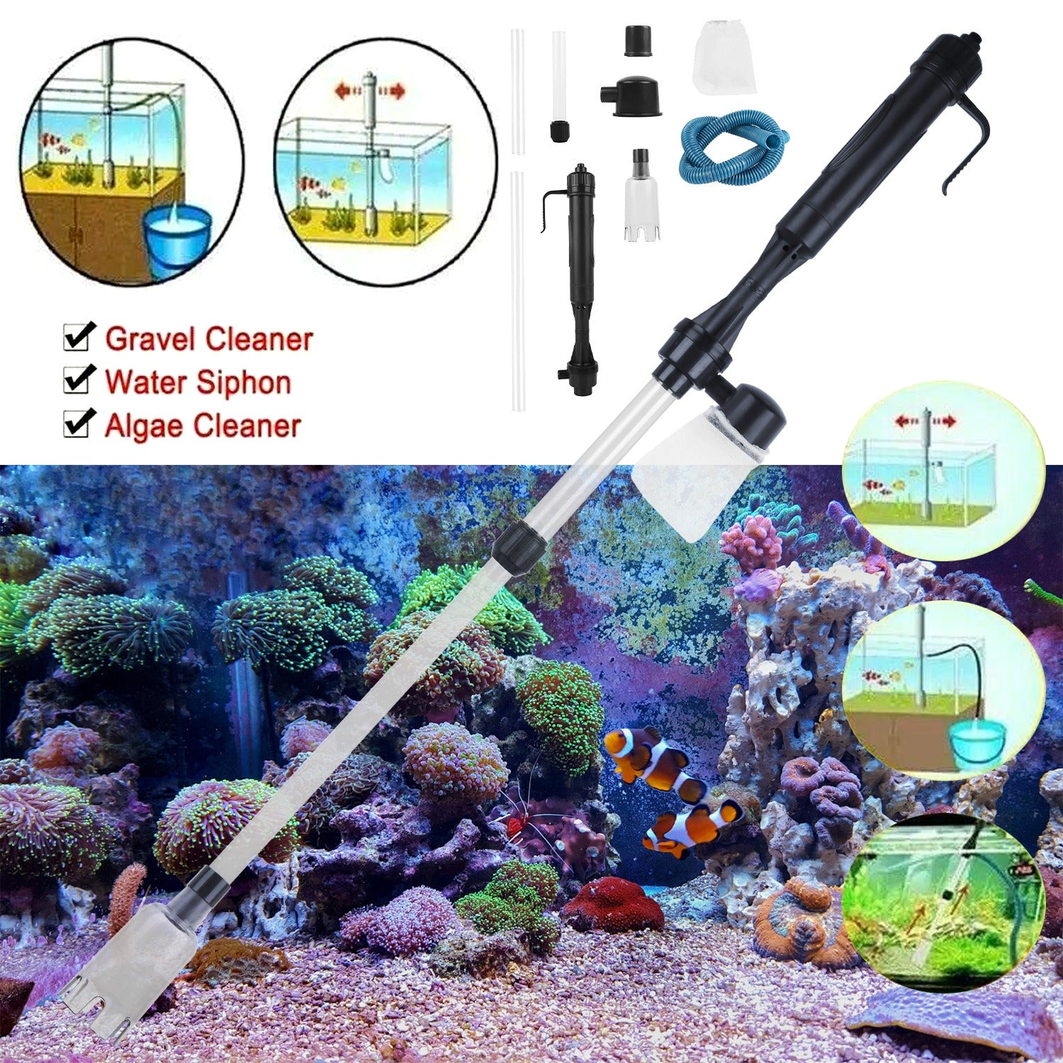 Battery Aquarium Gravel Cleaner