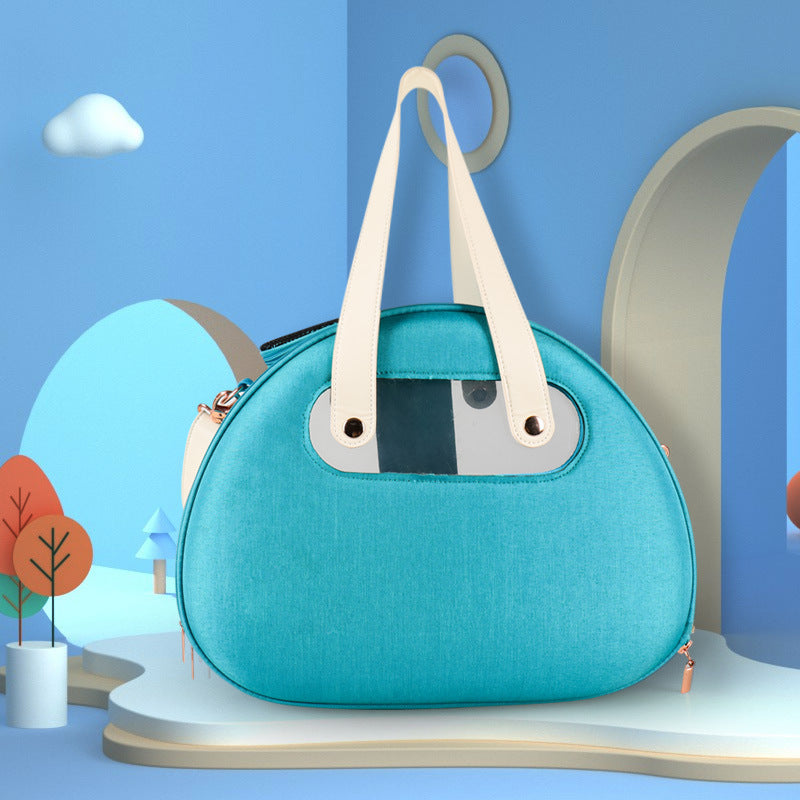 Pet Backpack with Transparent Design for Cats and Dogs