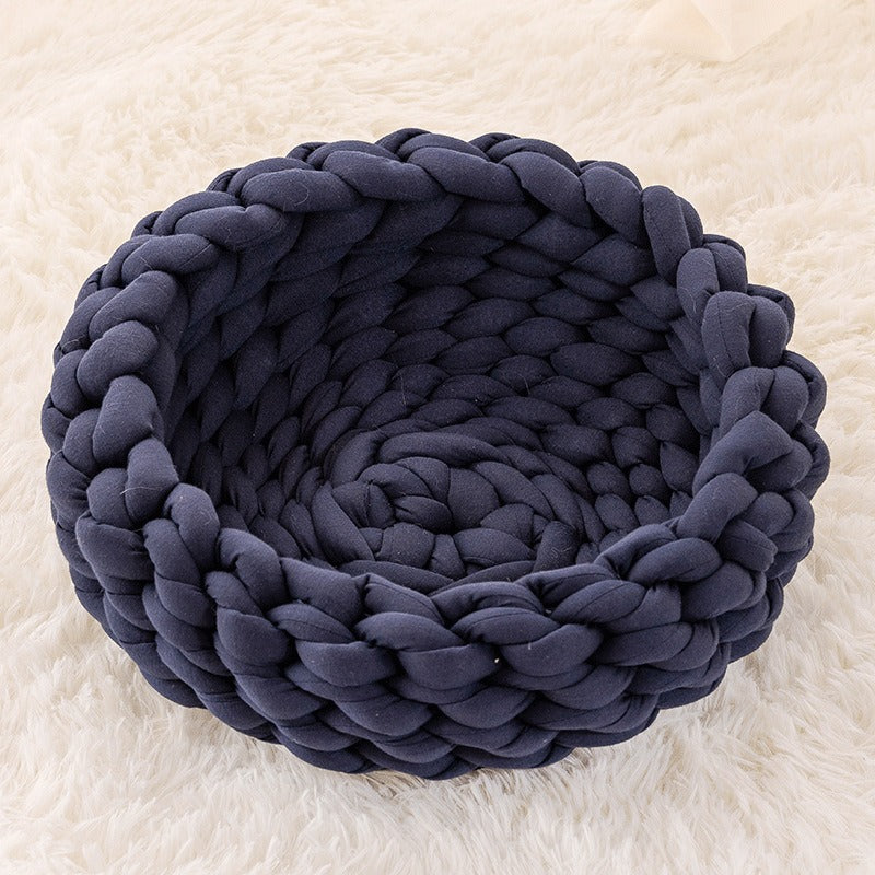 Soft Plush Cat House Cushion Bed
