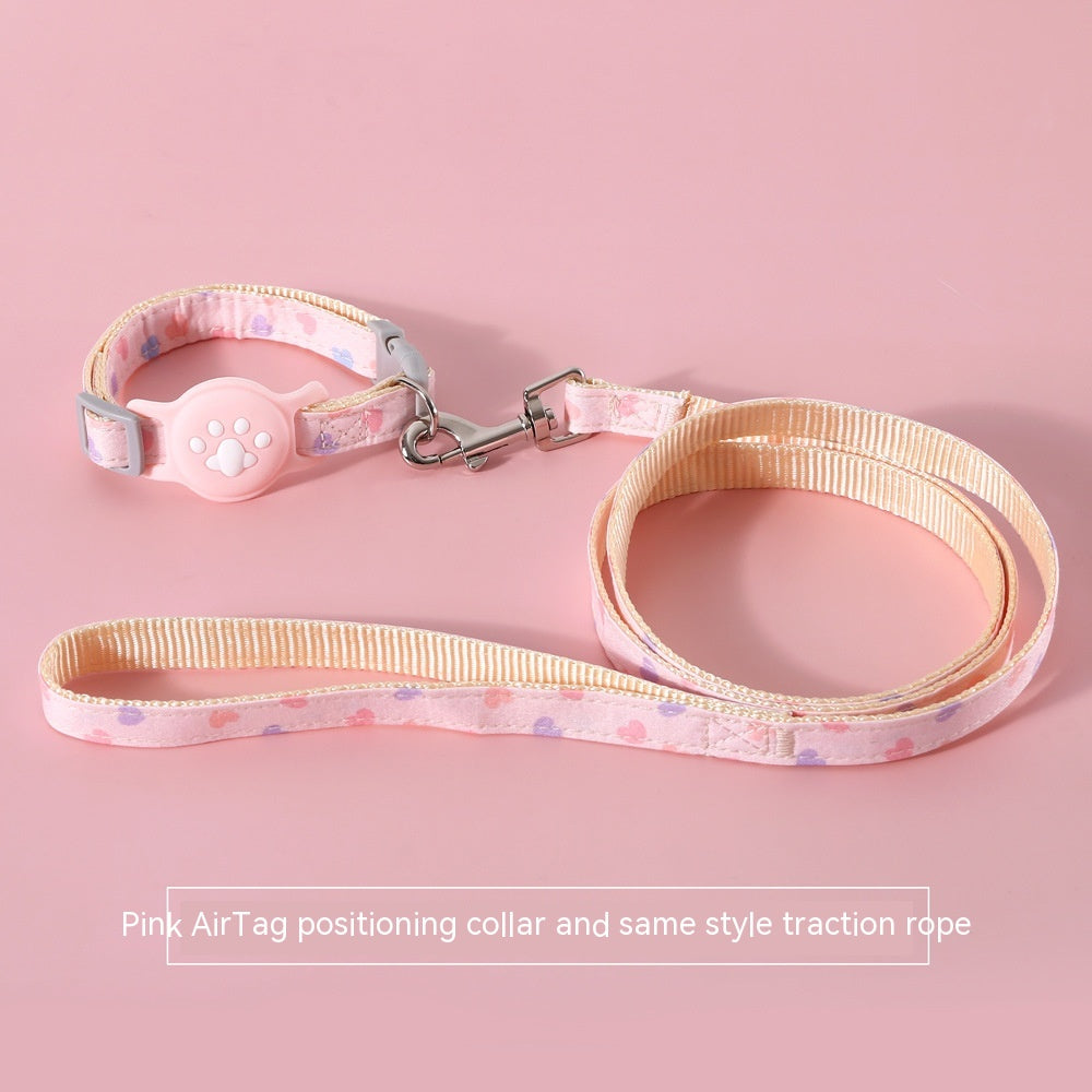 Anti-Lost Pet Tracking Collar with Hand Holding Rope