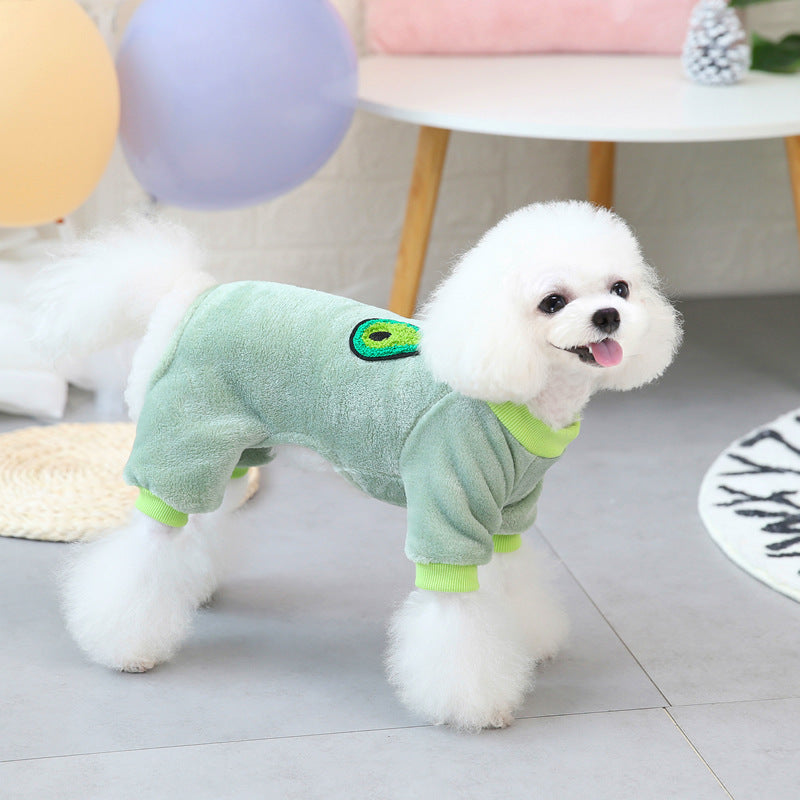 Autumn Winter Pet Clothing - Coral Fleece Dog Outfit