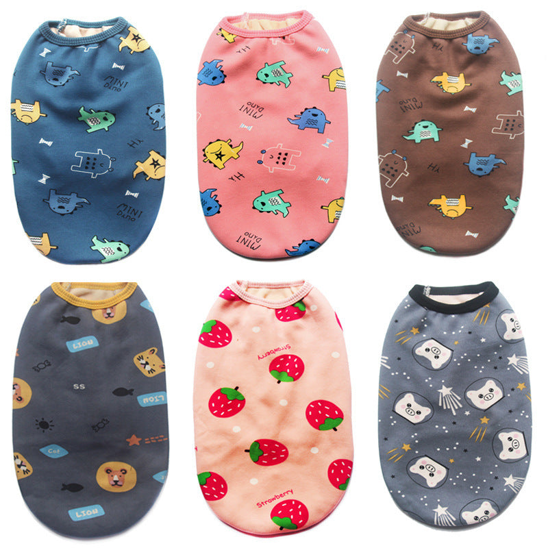 Plush Pet Vest for Autumn and Winter (Small to Large)