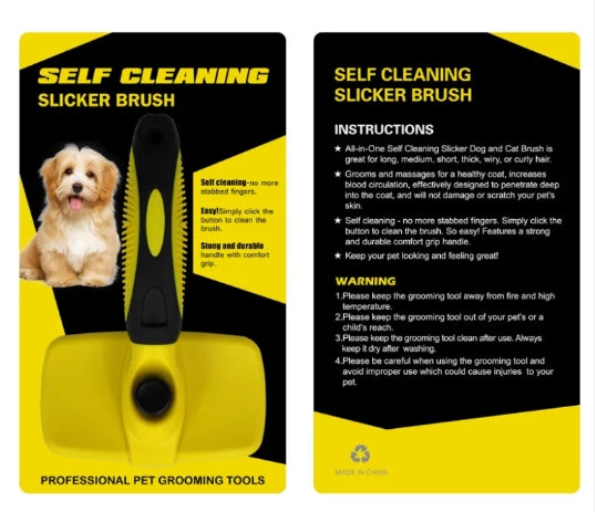 Pet Self-Cleaning Brush