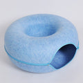 Felt Cat Tunnel Nest Dual-Use Round Bed