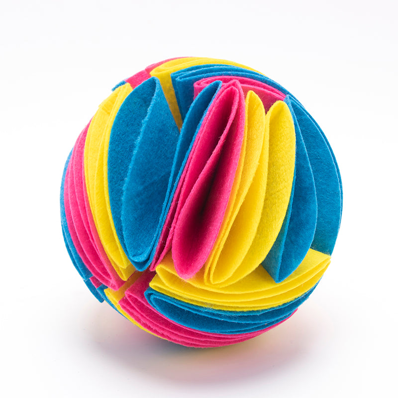Foldable Dog Snuffle Ball for IQ Training Games