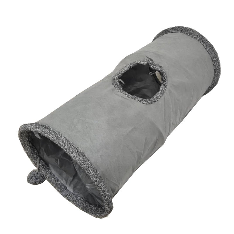 Fleece Pet Tunnel and Collapsible Cat Play Tent