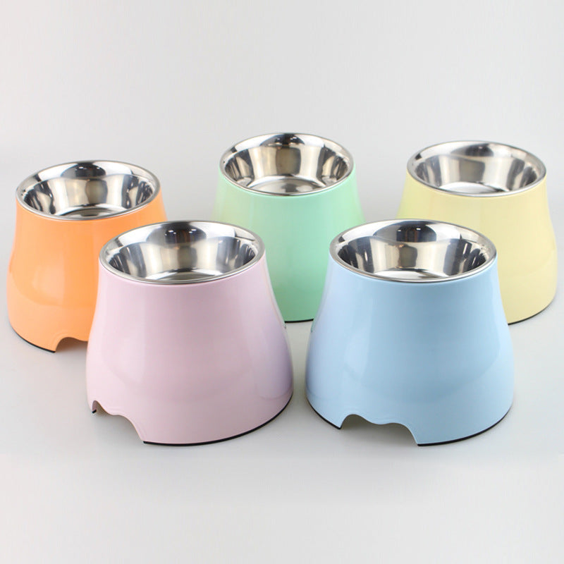 Pet Feeding Bowl with Anti-Slip Design and Neck Guard