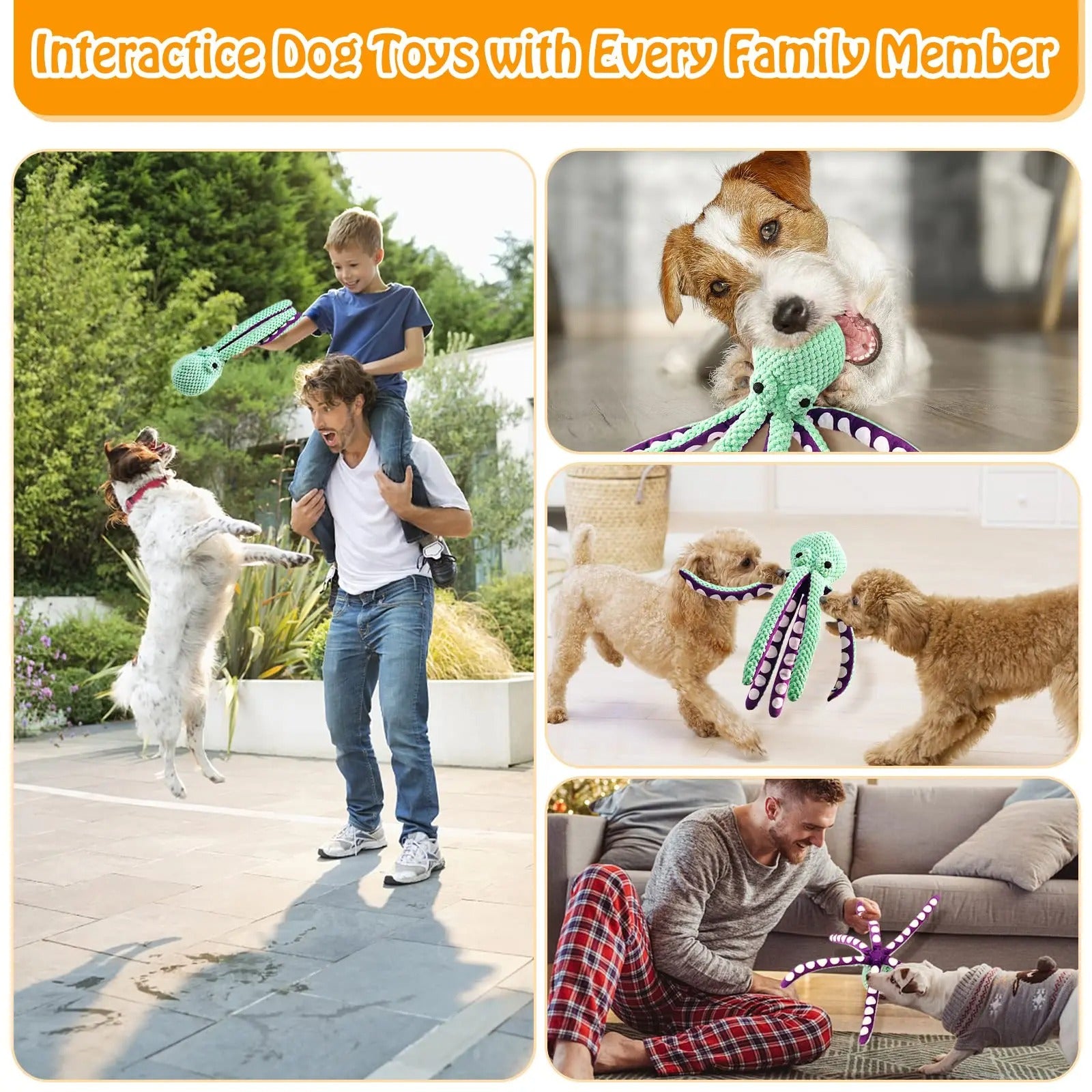 Plush Squeaky Dog Chew Toy