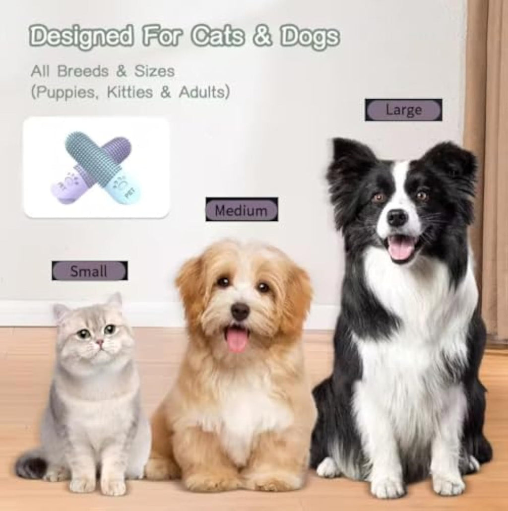 360° Pet Finger Toothbrush for Dogs