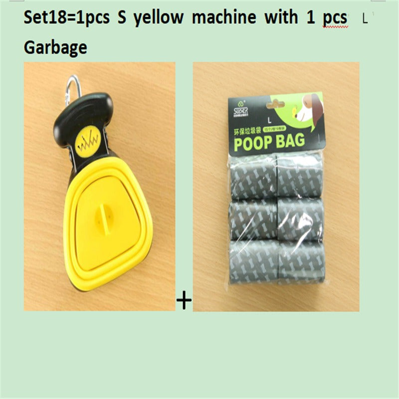 Dog Travel Foldable Pooper Scooper with Decomposable Bags