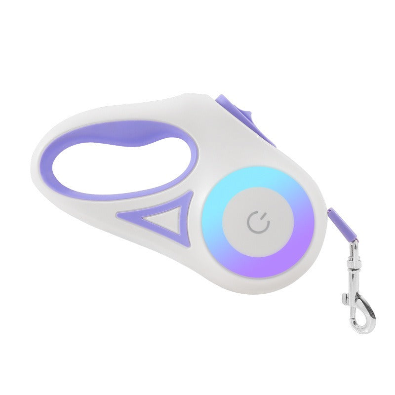Retractable LED Dog Leash with Collar