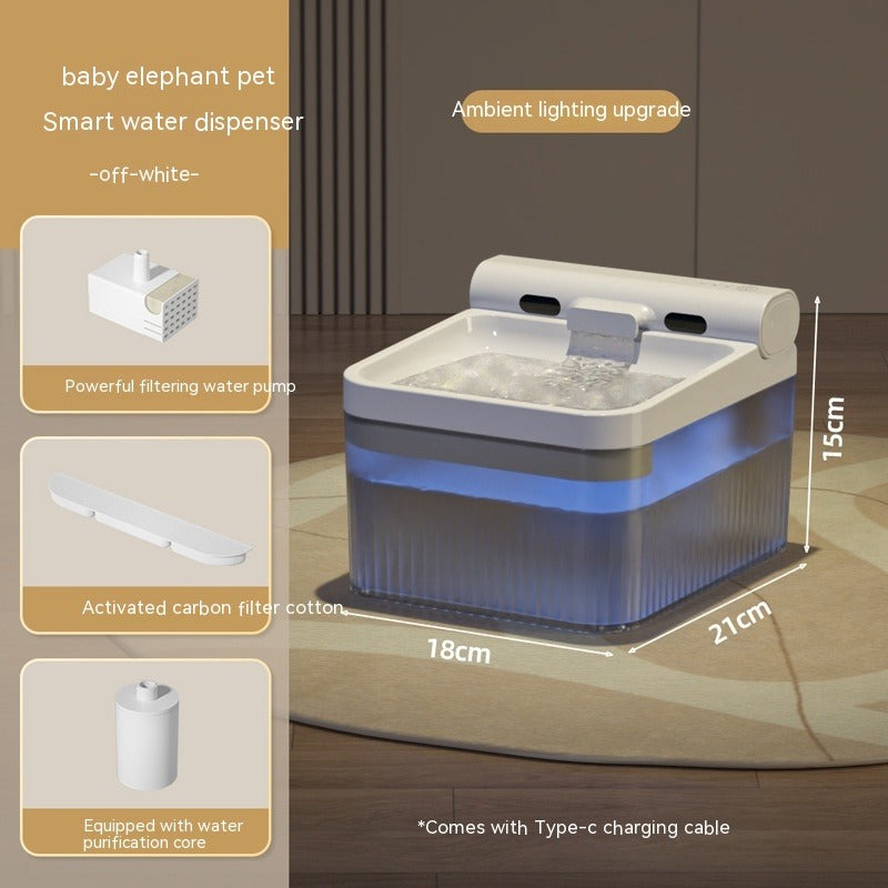 Plastic Pet Smart Water Dispenser 4L