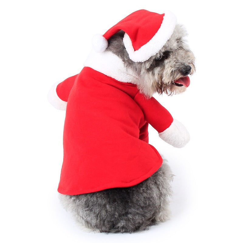 Pet Christmas Santa Claus Costume for Dogs and Cats