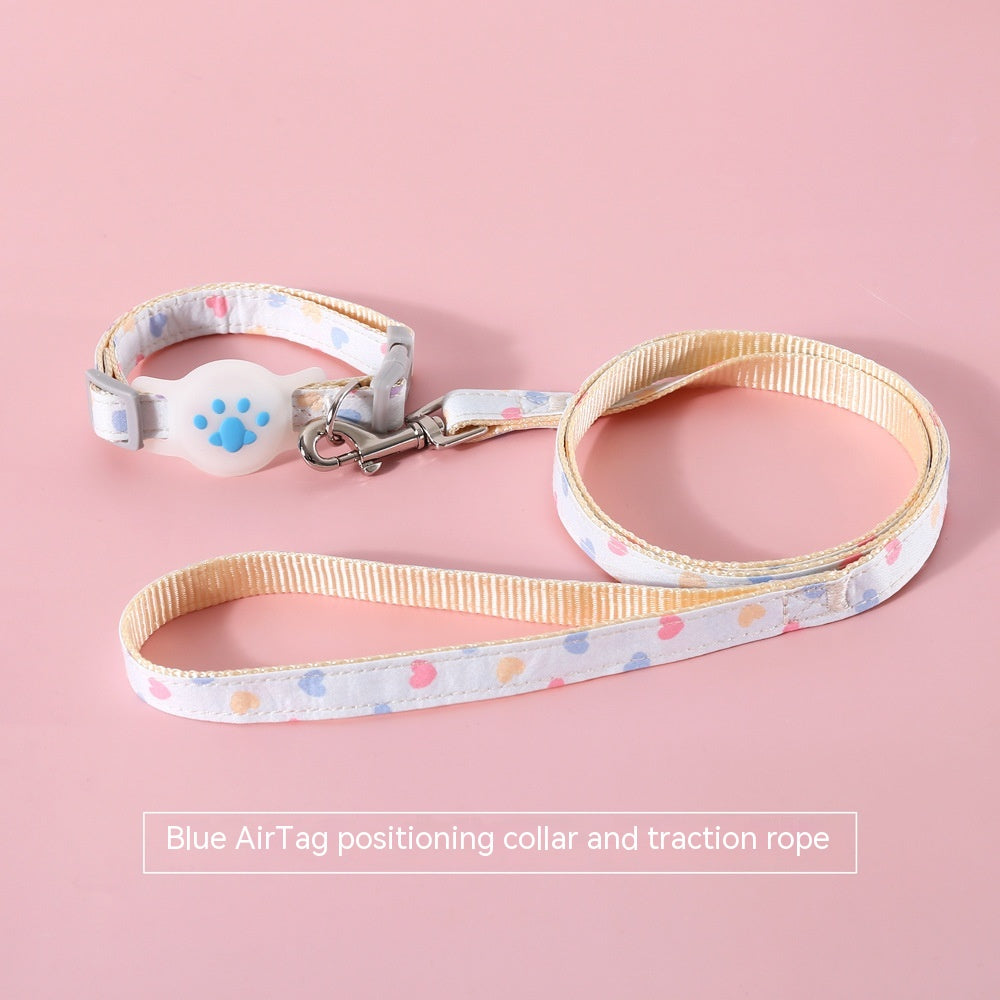 Anti-Lost Pet Tracking Collar with Hand Holding Rope