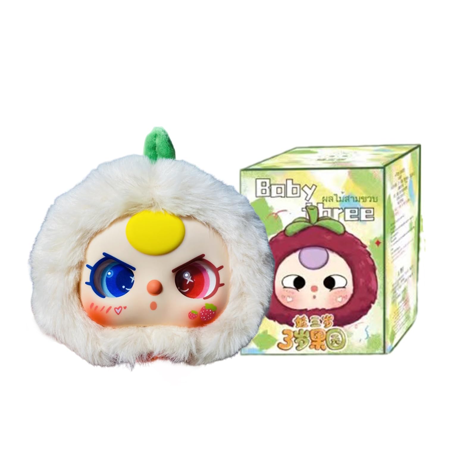 CALEMBOU Plush Doll Blind Box 5 Cute Stuffed Animal Fruits Plush Toys Kawaii 1 of 8 Possible Mystery Collectible Toys Cute Soft Animals Charm Birthday Gifts (Orchard Series)