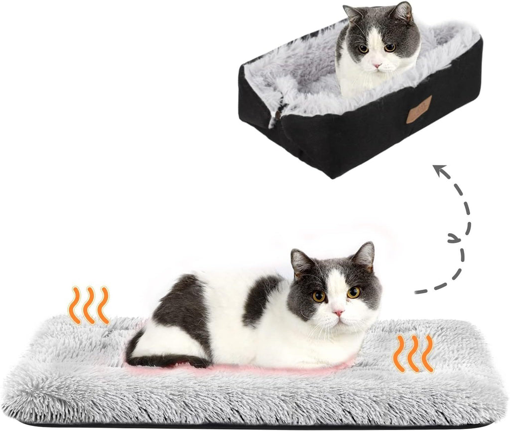Self-Heating Plush Washable Dog Bed Mat