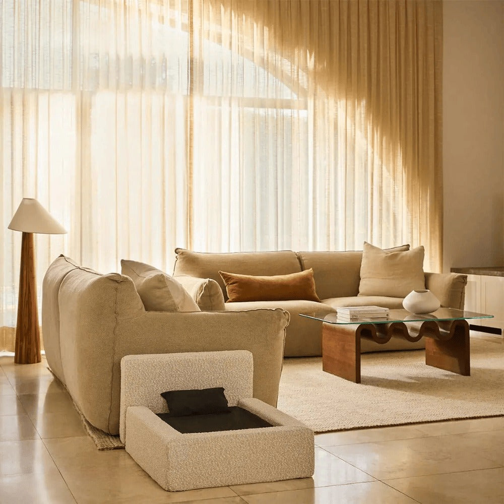 Rectangular Bolster Pet Sofa Bed (S–L)