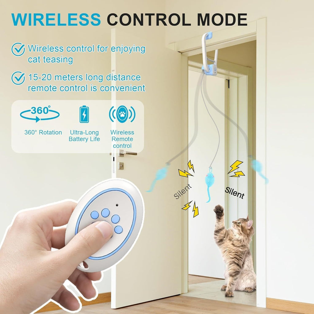 Rechargeable Electric Cat Teaser Door Toy