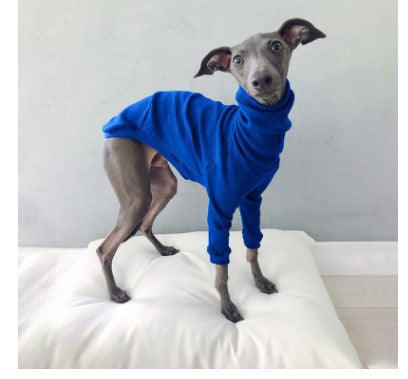 High Neck Solid Color Two-Legged Dog Suit
