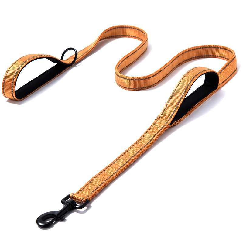 Reflective Nylon Dog Leash - Double Layer
