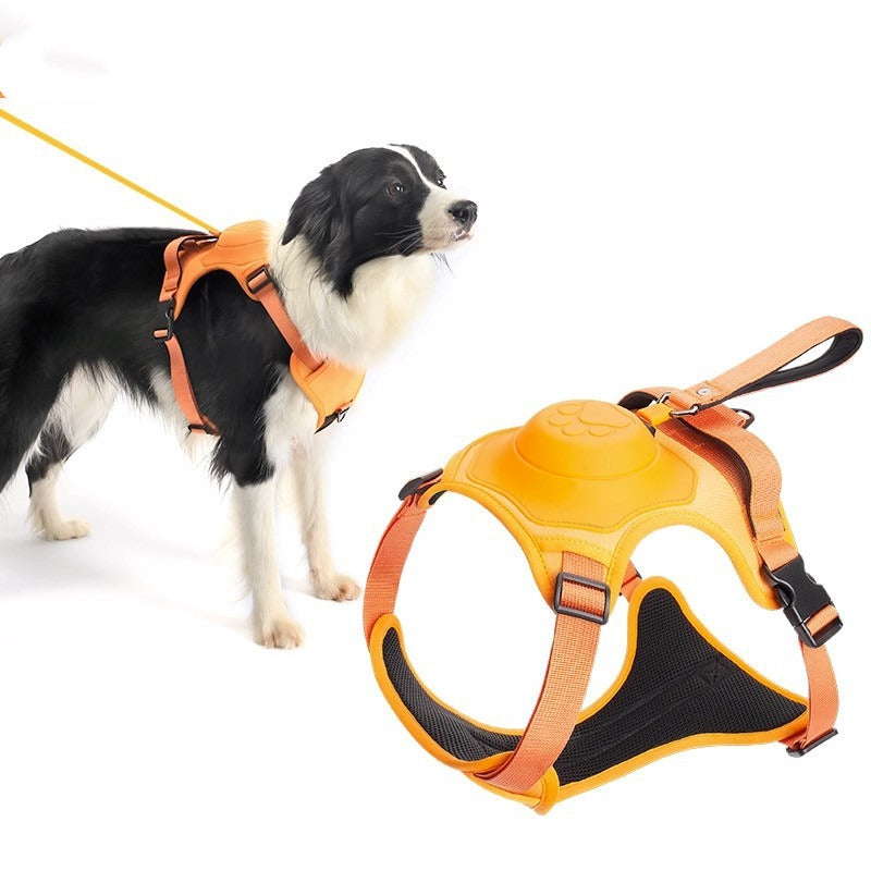 Dog Harness with Retractable Leash