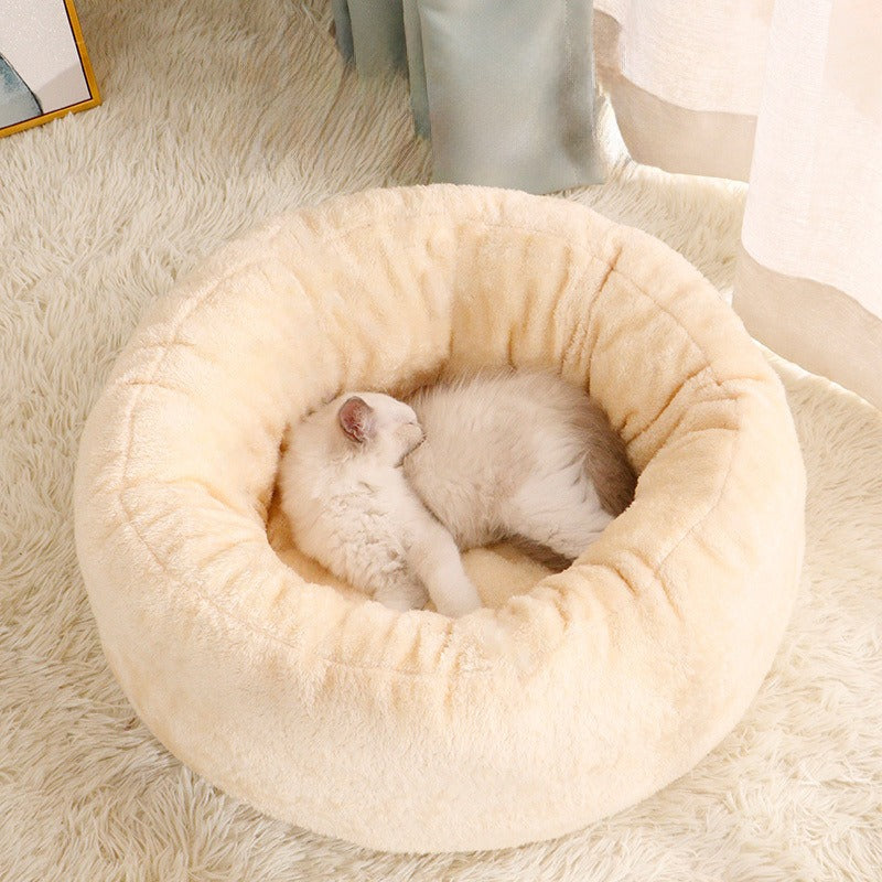 Plush Donut Pet Bed