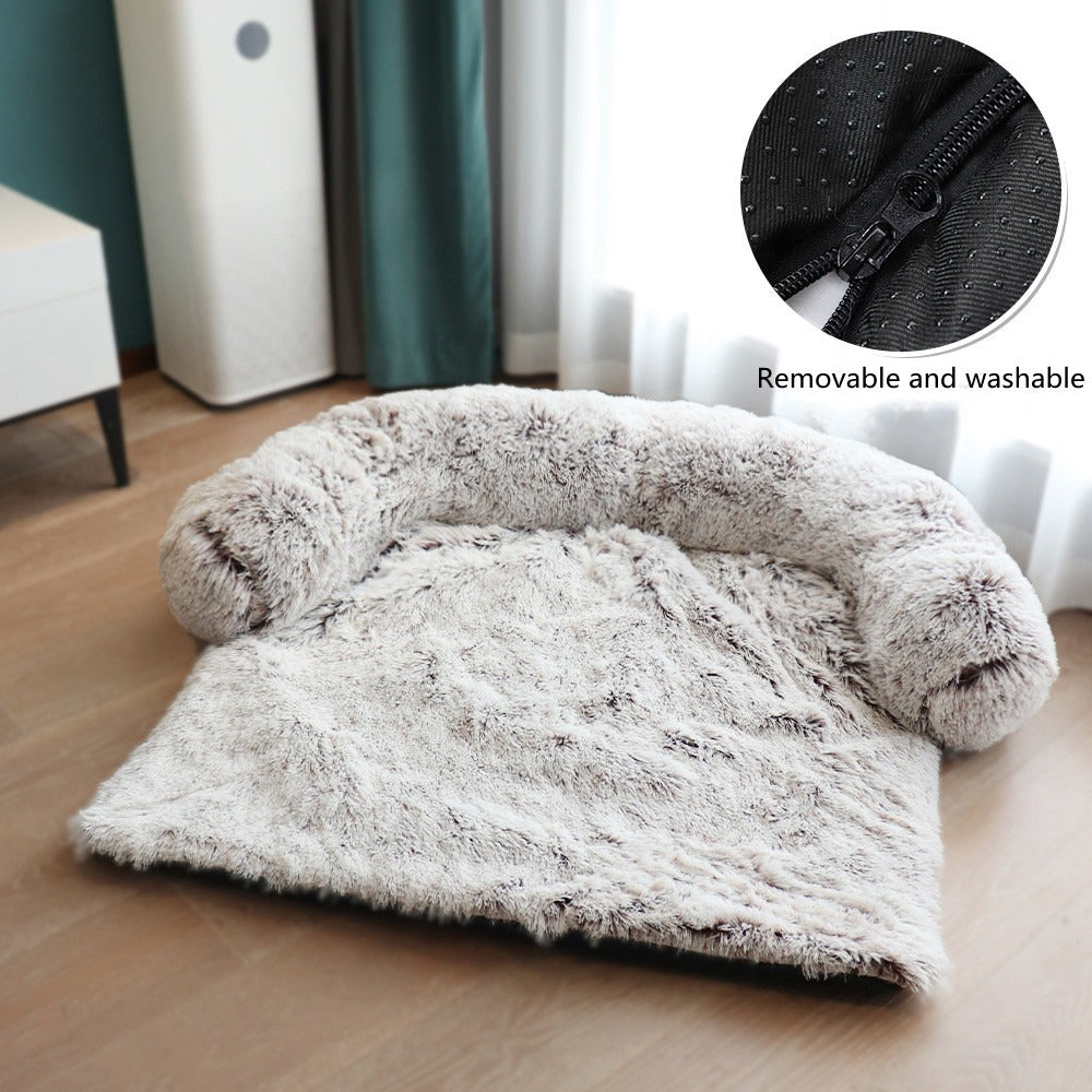 Removable Plush Pet Bed Mat