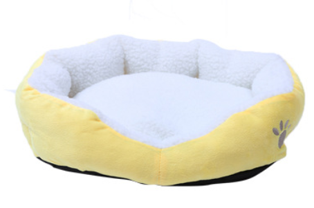 Removable Pet Bed with Warm Lamb Fleece for Dogs