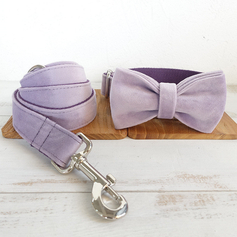 MUTTCO Stylish Dog Leash Set with Bowtie Accessories