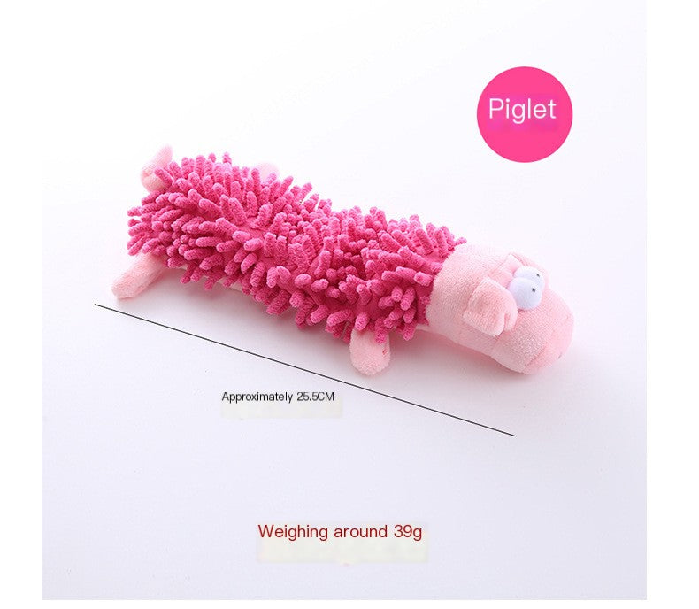 Plush Dog Toys - Frog and Hippo Tooth Grinding Chew