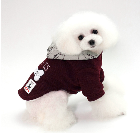 Thickened Hooded Padded Pet Clothing