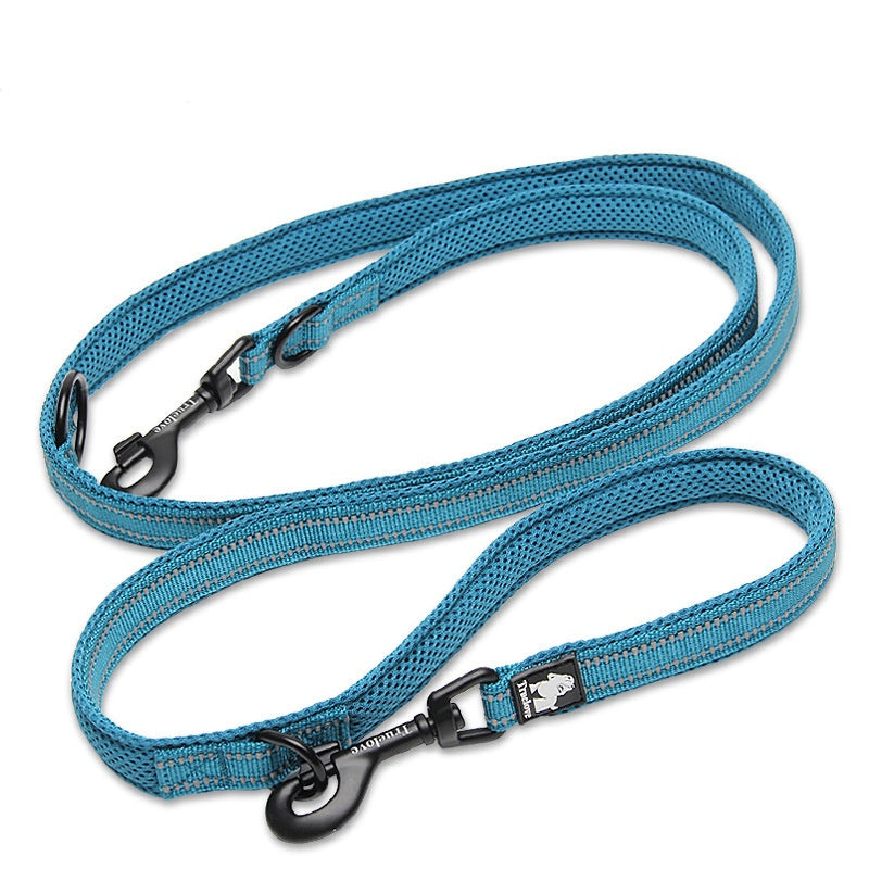 Reflective Double-Headed Pet Dog Crossbody Rope Chain