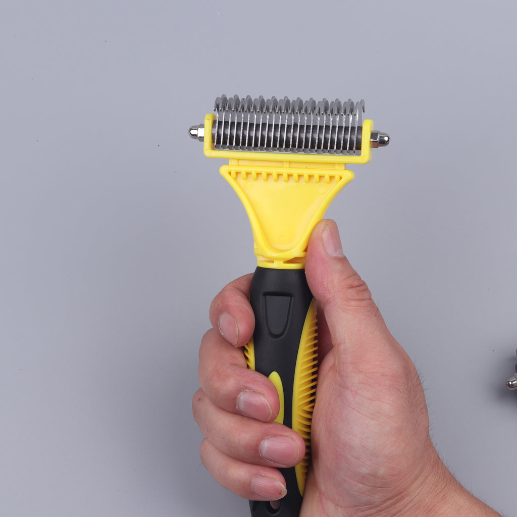 Double-Sided Dematting Comb for Dogs and Pets