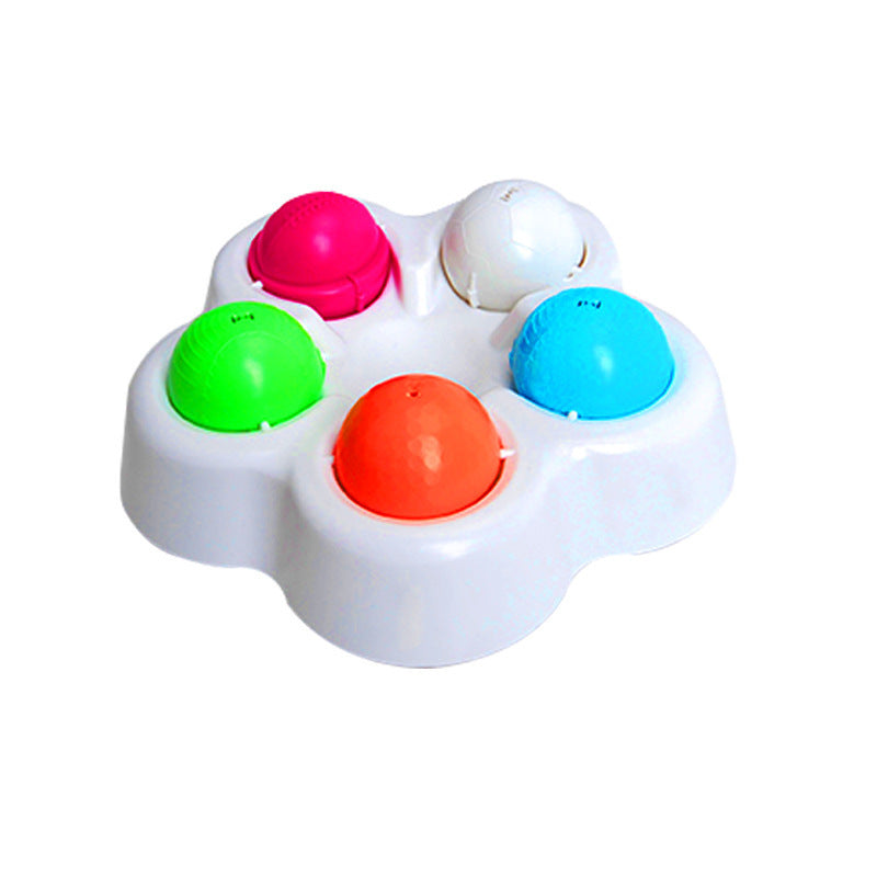 Cute Cat Slow Feeder Bowl with Five Compartments