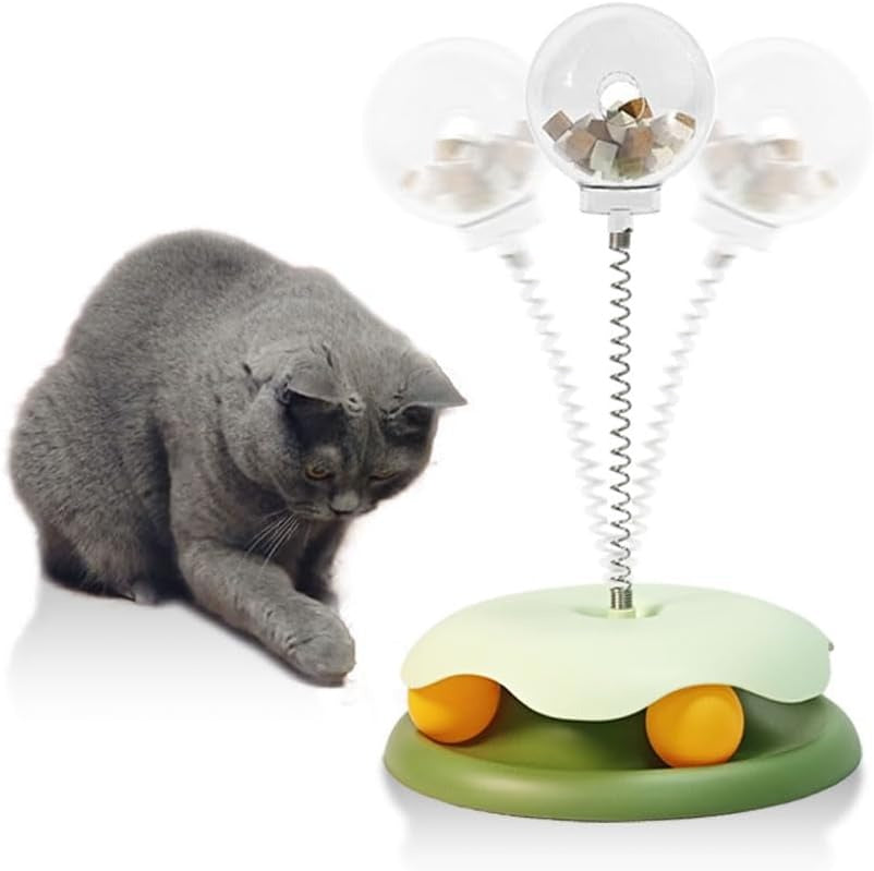 Cat Treat Dispenser Track Ball Toy