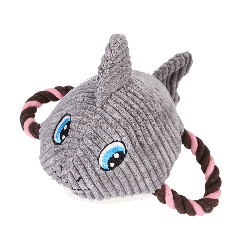 Plush Vocal Molar Teeth Cleaning Toy for Pets