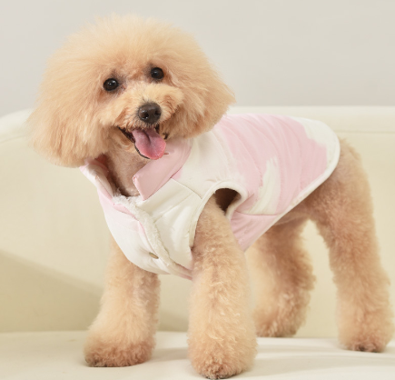Detachable Hooded Fur Collar Dog Clothes for Winter