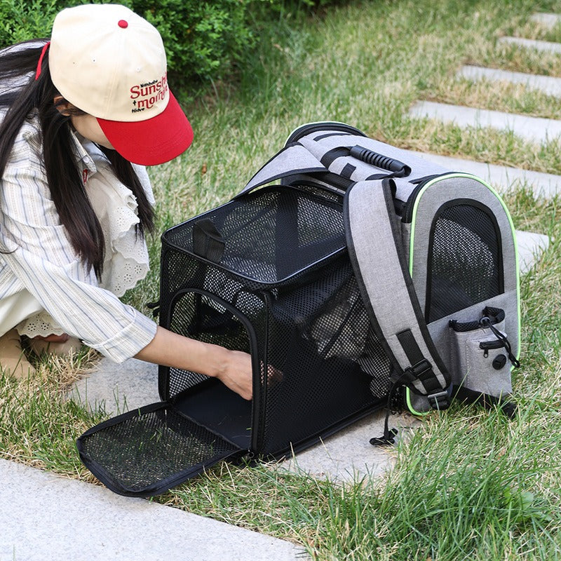 Portable Cat Backpack Pet Diaper Bag