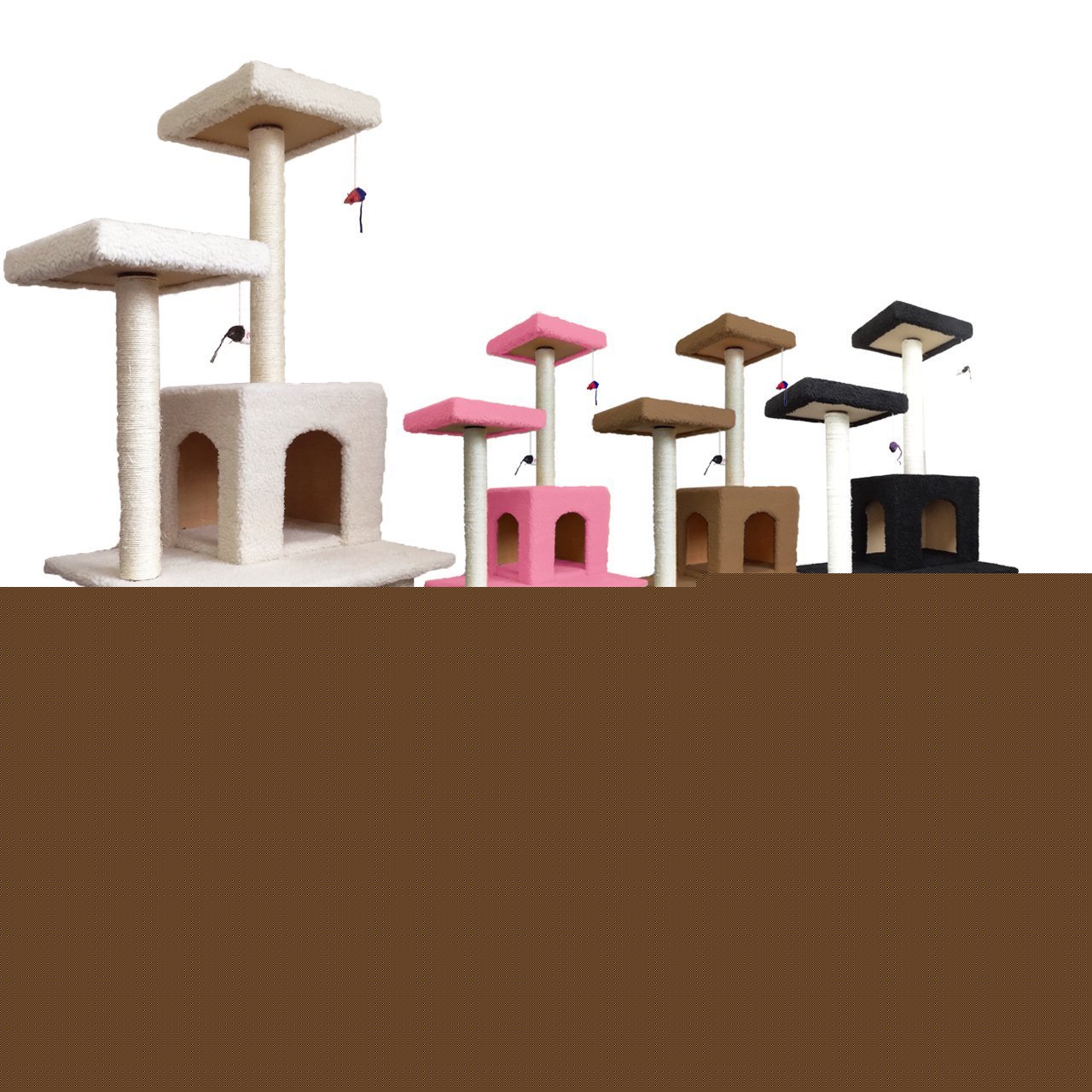 Cat Tree with Scratching Board and Climbing Frame