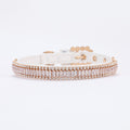 Adjustable Pearl Cat and Dog Collar with Traction Rope