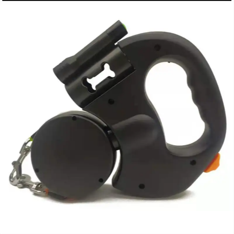 Dual Retractable Dog Leash with Light