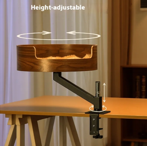 Desktop Cat Nest with Rotating Bracket