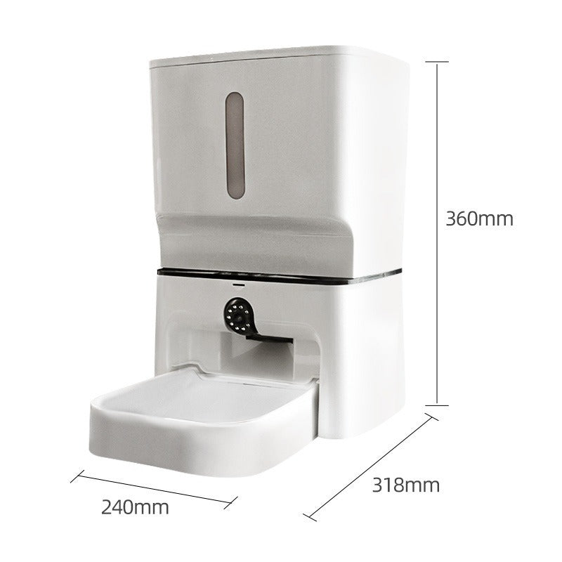 7L Automatic Cat Feeder with Video & Bowl