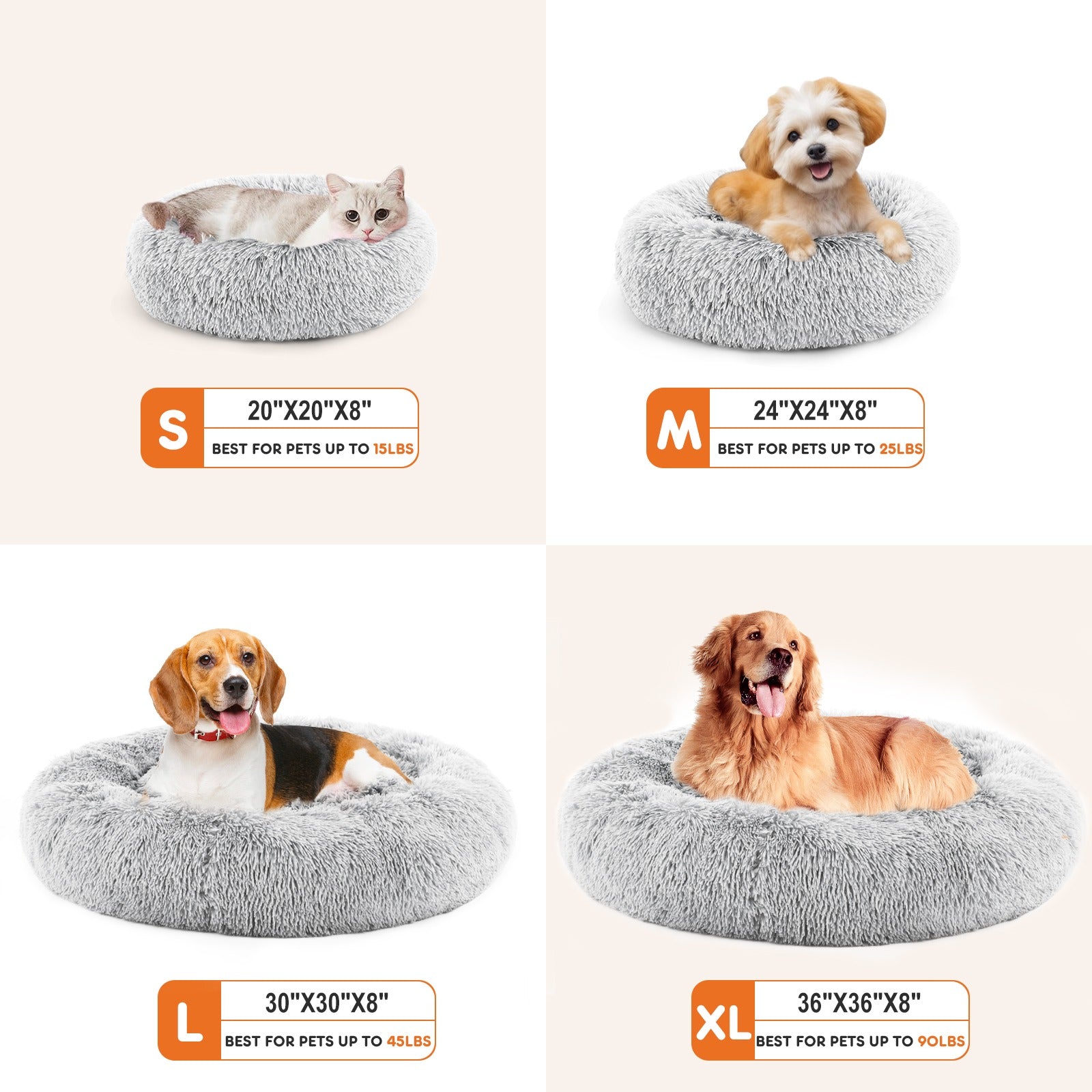 Faux Fur Cat Bed