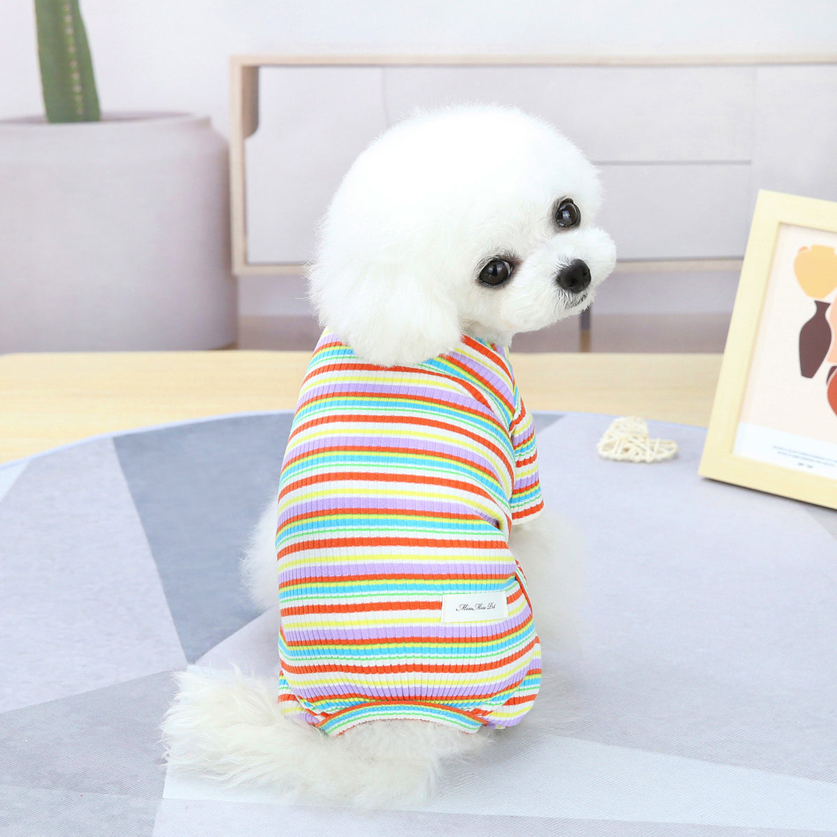 Pet Fashion Simple Striped Loungewear Outfit