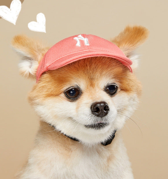 Korean Fashion Dog Baseball Cap - Little Red Book Style