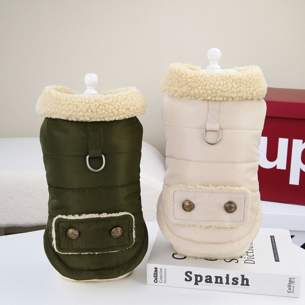 Nordic Fur Collar Pet Cotton Vest