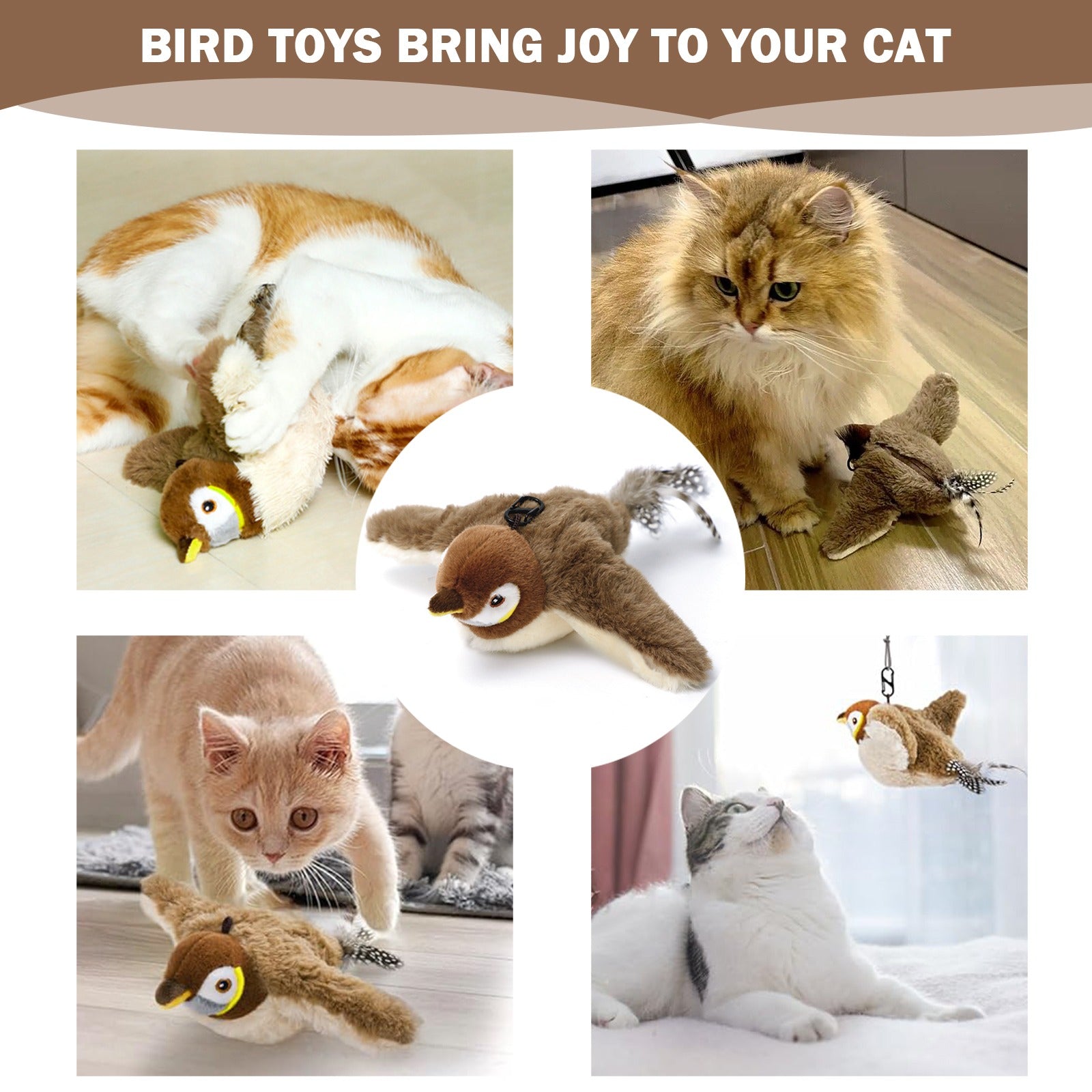 Flapping Bird Interactive Cat Toy